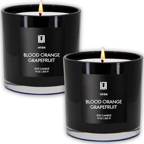 Miniatura 78 de Lulu Candles After Dark - Vela perfumada en tarro de soja de lujo de teca y caoba, vertida a mano en los Estados Unidos, Velas altamente perfumadas