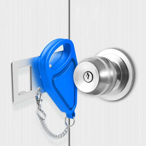 Miniatura 8 de Cerradura de puerta portátil para seguridad del hogar, cerradura de viaje, cerraduras de seguridad para seguridad adicional y privacidad, perfecta