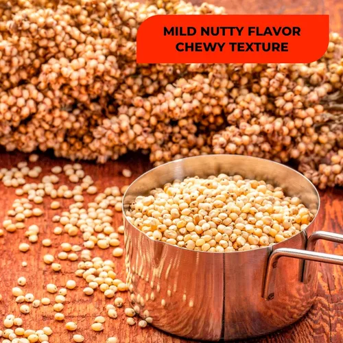 Miniatura 9 de Sorgo orgánico de grano entero de 2 libras - Grano antiguo sin gluten Alta fibra y proteína a base de plantas Mejor que el arroz y la quinua