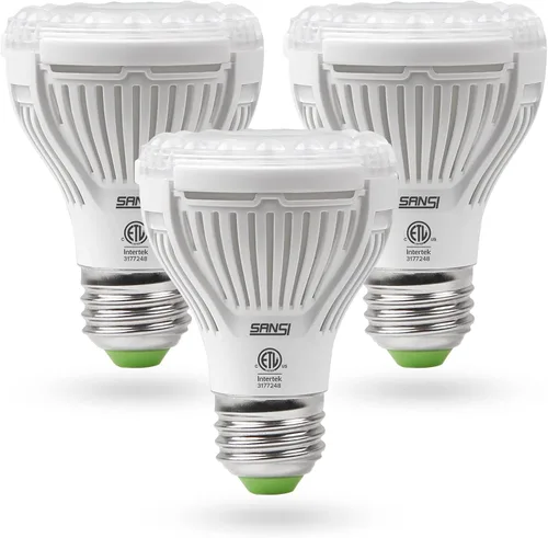 SANSI Bombilla de cultivo con tecnología COC, lámpara de cultivo de espectro completo de 10 W (equivalente a 150 W) con lente óptica para alto PPFD,