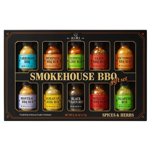 Miniatura 10 de Juego de especias gourmet grande para ahumadero, barbacoa y especias, 1.25 onzas cada uno, juego de especias y condimentos, regalo para el padre