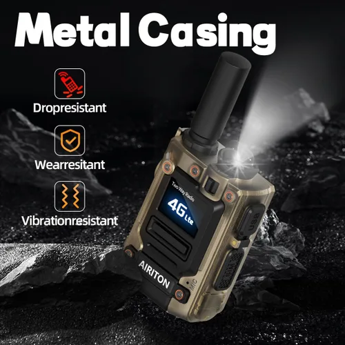 Miniatura 5 de Walkie Talkies Airiton Radios de alcance ilimitado en todo el país, 4G, larga distancia, 5000 millas, radio bidireccional POC de mano AI-G7 Push to