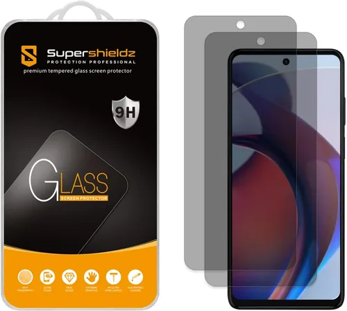 Supershieldz Paquete de 2 protectores de pantalla antiespía (privacidad) diseñado para Motorola Moto G Stylus 5G (2023) [solo modelo 5G] [No apto