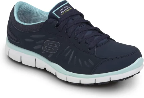 Miniatura 2 de Skechers Work Stacey - Tenis de trabajo con punta suave para mujer, antiderrapante, perfil bajo