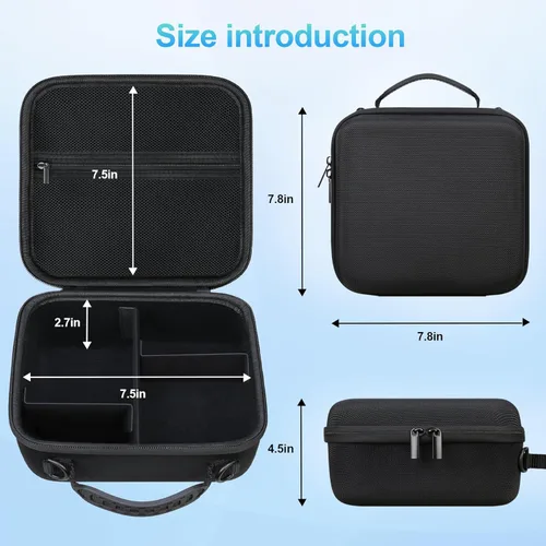 Miniatura 5 de BOVKE Funda para cámara de viaje Canon EOS Rebel T7/R50/R6 Mark II/R100/R50 V/T6/R8/R10/R5 Mark II/RP/R7/R5/T100 y otras cámaras réflex digitales