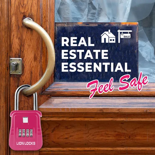 Miniatura 7 de Lion Locks Caja de Seguridad para Llaves 1500 con Código, Caja de Seguridad para Llaves al Aire Libre, Caja de Seguridad de Agente Inmobiliario