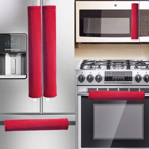 Miniatura 22 de OUGAR8 Fundas para Manijas de Puerta de Refrigerador, Mantén Tu Electrodoméstico de Cocina Limpio de Manchas, Huellas Dactilares, Goteos y Manchas