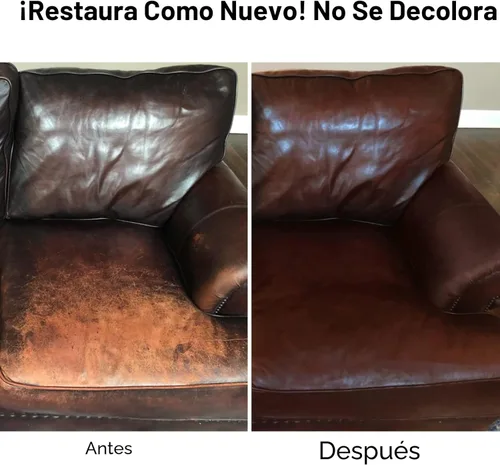 Miniatura 4 de Bálsamo recolorante de cuero marrón oscuro, kit de reparación de cuero para muebles, removedor de arañazos de cuero, restaurador de color de cuero