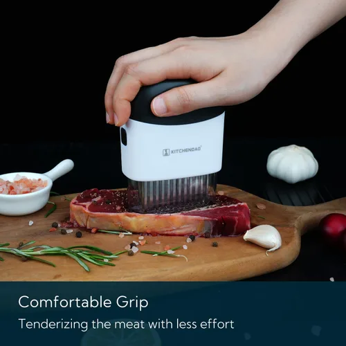 Miniatura 5 de KITCHENDAO Herramienta de aguja ablandadora de carne desmontable con bloqueo de seguridad, desmontable para una fácil limpieza, apta