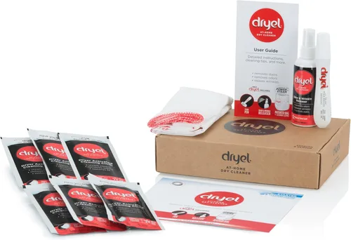 Dryel Kit de inicio de limpieza en seco en casa, cuidado suave para telas especiales y ropa solo para limpieza en seco, 6 cargas