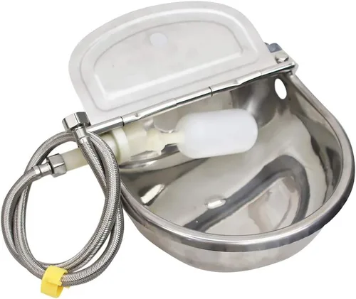Comedero automático para perros con tubo de 39 pulgadas de longitud y flotador para ganado, caballo, cabra, oveja, animales, herramienta de acero