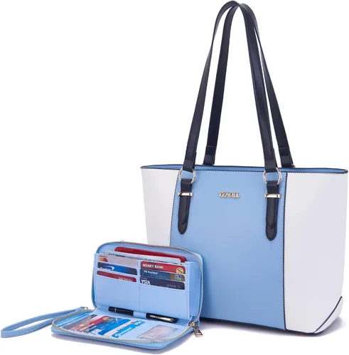 YZAOLL Monederos para mujer, de piel sintética, tamaño mediano, grande, bolso de hombro, bolso de mano