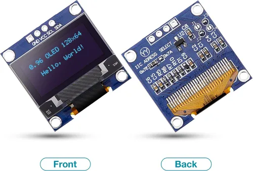 Miniatura 2 de Frienda Módulo de pantalla OLED I2C Controlador de pantalla OLED IIC I2C Tabellone Seriale con pantalla Auto-Luminoso Compatible con Azul