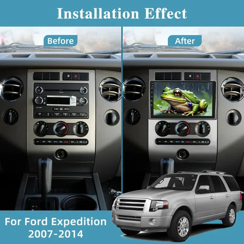 Miniatura 2 de [2+64G] NHOPEEW - Radio de coche para Ford Expedition 2007-2014 con Carplay inalámbrico y Android Auto – Pantalla táctil de 9 pulgadas Android 13