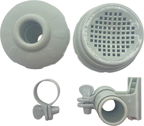 Miniatura 3 de Boquilla de chorro de agua de entrada de 1.25 pulgadas y soporte de manguera de filtro de salida, abrazadera de tubo, filtro de piscina, repuesto