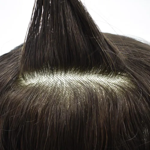 Miniatura 6 de Pieza de pelo para hombre, mono, real, Remy, sistema de cabello humano, repuesto para hombres, extensiones duraderas para hombre, tupé, protesis #3