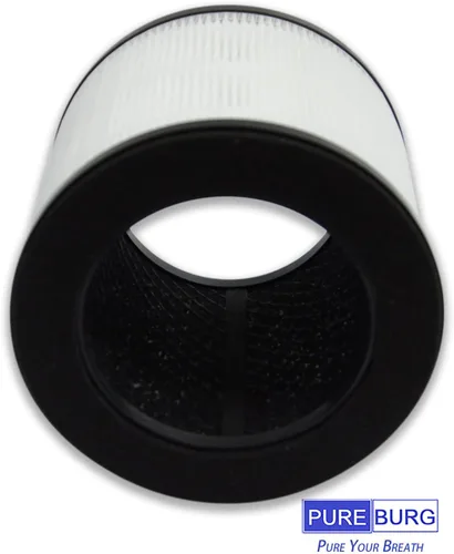Miniatura 3 de PUREBURG Filtros de repuesto AF1 compatibles con purificadores de aire BLACK+DECKER BAPT01 y BAPT02, paquete de 2 unidades H13 HEPA de 3 etapas