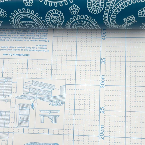 Miniatura 4 de Yifely Revestimiento autoadhesivo para estantes, papel extraíble para cubrir cajones de estanterías de casas de alquiler, cachemira vintage, 17.7