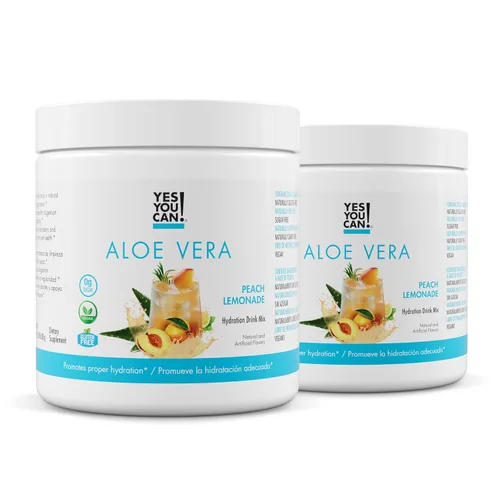 Miniatura 14 de Yes You Can! Mezcla de bebida en polvo de aloe vera, refuerzo de hidratación infundido con extracto de aloe vera orgánico puro, deliciosos sabores
