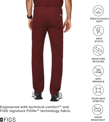 Miniatura 4 de Pantalones de limpieza tipo cargo FIGS Cairo, ajuste clásico de pierna recta