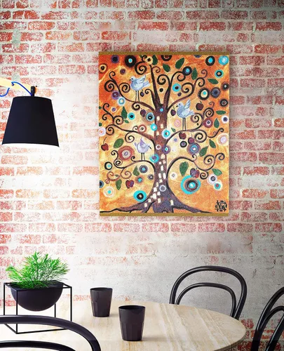 Miniatura 2 de Árbol de la vida por Natasha Wescoat Tapiz tejido para colgar Diseño moderno en espiral espiritual 100% algodón tamaño de EE. UU. 53 x 42