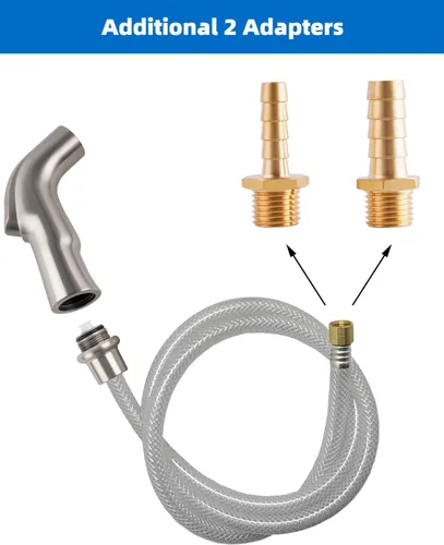 Miniatura 5 de Hygie Rinse Accesorio universal para grifo de fregadero de cocina, accesorio de cabezal rociador compatible con el rociador de grifo Moen, rociador