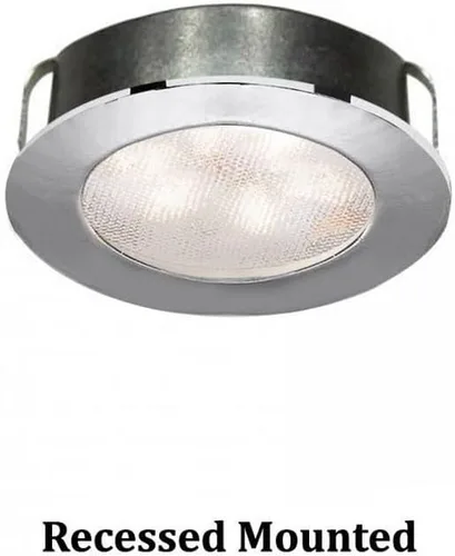 Miniatura 6 de WAC Lighting HR-LED87-27-BN Luz LED de botón redonda blanca suave de 3000K, níquel cepillado