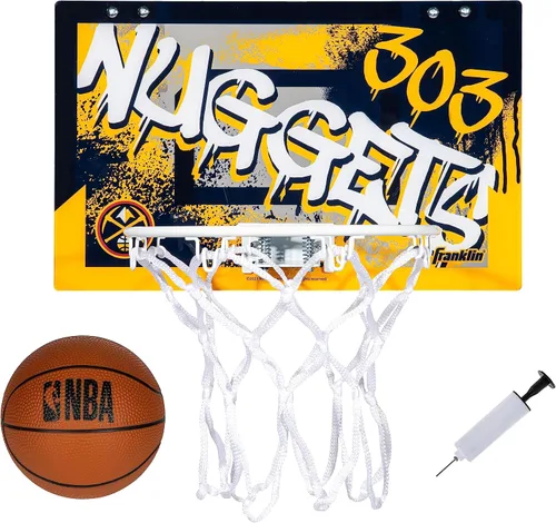Miniatura 32 de Franklin Sports NBA Team Over the Door Aros de Baloncesto - Mini Aro de Baloncesto Interior para Niños + Juego de Pelota - Mini Aros para Fanáticos