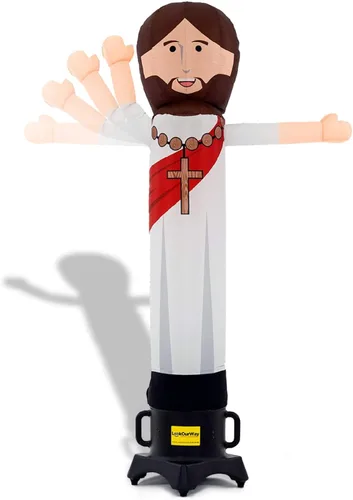 LookOurWay Air Wavers - Juego de tubo inflable para hombre, 6 pies de alto, agitador de aire de Jesús con soplador de bailarín de aire, tipo tubo