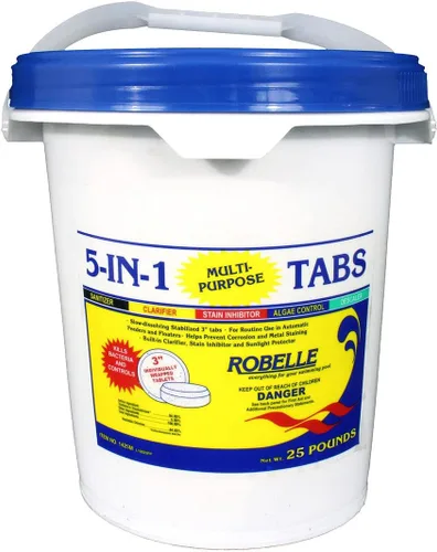 Miniatura 9 de Robelle tabletas de cloro multipropósito 5 en 1 de 3"., Blanco