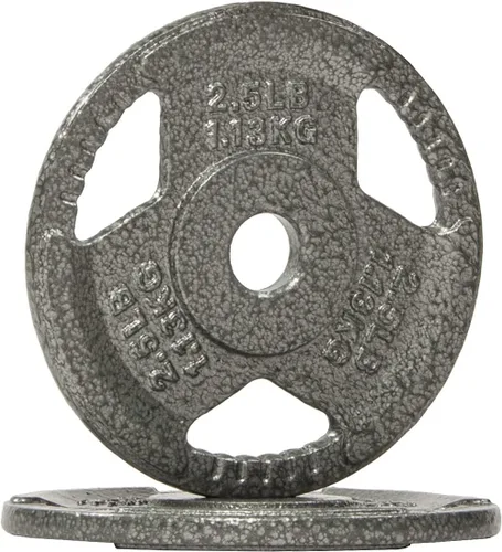 Miniatura 10 de Fitvids Placa de pesas olímpica de 2 pulgadas y de hierro fundido estándar de 1 pulgada para entrenamiento de fuerza y levantamiento de pesas