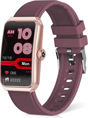 Miniatura 8 de Rastreador de actividad física con frecuencia cardíaca 24/7, oxígeno en sangre, rastreador de sueño, reloj de fitness impermeable, rastreador