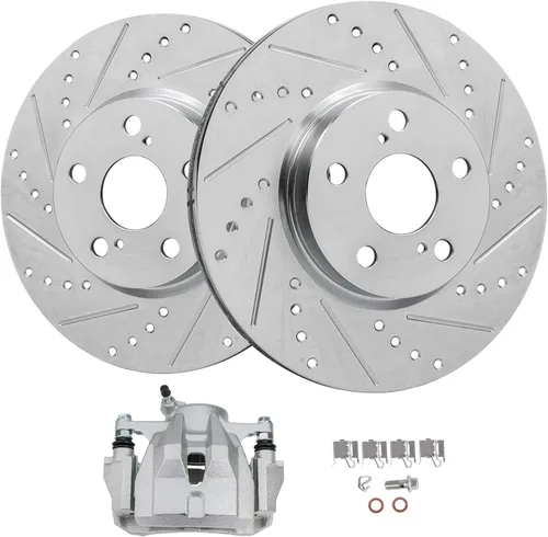 Miniatura 20 de Detroit Axle - Rotores de freno delanteros para Lexus GS350 GS430 GS450h GS460 IS200t IS250 IS300 IS350 Reemplazo de rotores de freno perforados