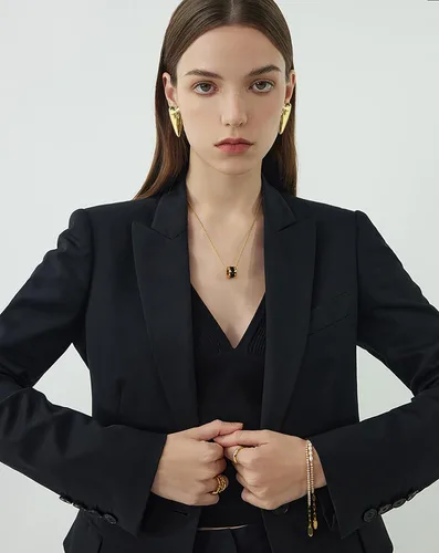Miniatura 3 de INNERDIVA Aretes de oro con forma de corazón y dulce amor, regalo para mujer