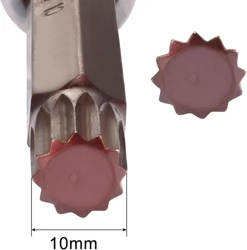 Miniatura 5 de uxcell 1/2" Drive x M10 (0.394 pulgadas) Triple Square Spline Bit Socket, S2 Brocas de acero CR-V Sockets 4" Longitud Uso con llave de trinquete