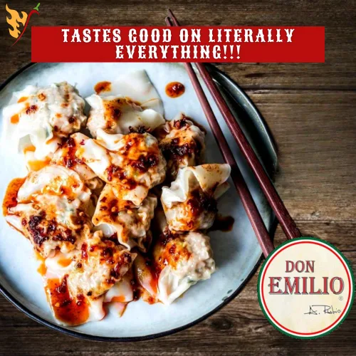 Miniatura 2 de Don Emilio Salsa Macha de Chile Picante (9 oz) (Paquete de 1) Keto, Vegano Crujiente, Hormigueante Picante, Sabroso Pimiento Rojo, Chile