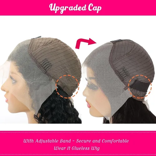 Miniatura 2 de GOLFMAX Yaki Straight Human Hair Wig For Black Women Natural Kinky Straight 13x4 Lace Front Wigs Human Hair 18 Inch kinkycurly human hair wig