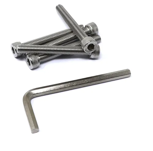 Miniatura 27 de iexcell 25 piezas M4 x 60/65/70/75/3.150 in paso de rosca 0.028 in acero inoxidable 304 cabeza hexagonal Tornillos Tornillos surtido Kit