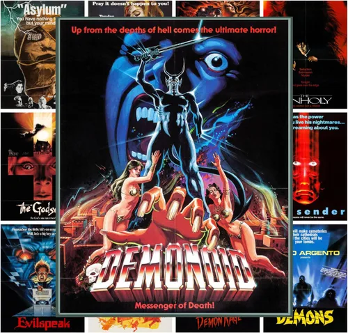 Miniatura 7 de Mini-carteles de película (13 carteles de 8 x 11 pulgadas) Zombies Horror Vintage Pósters de películas cubiertas de película de explotación retro