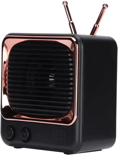 SUNGOOYUE Altavoz inalámbrico BT 5.0 estilo retro TV, diseño macaron, plástico ABS, salida de 3 W, duración de batería de 8 a 9 horas, portátil con
