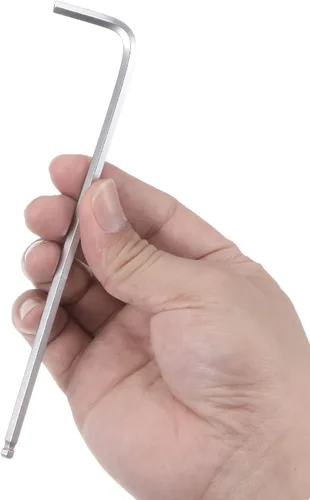 Miniatura 5 de uxcell Llave hexagonal de extremo de bola de 3/16", herramienta de reparación CR-V de brazo largo en forma de L, SAE 4 piezas