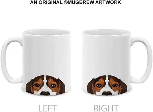 Miniatura 2 de MUGBREW Beagle Puppy Dog - Taza de café de cerámica, 11 onzas