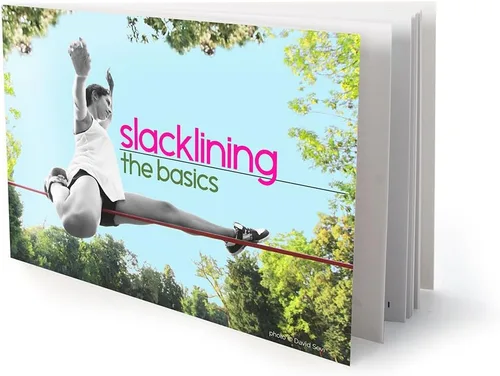 Miniatura 9 de Barefoot Slackline Kit de 60 pies (59.1 ft) juego completo que incluye trinquete, línea de entrenamiento, protectores de ladridos e instrucciones