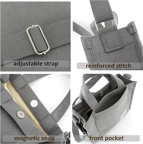 Miniatura 5 de UERRUAM Bolso de mano para mujer, bolsa de pana de trabajo, bolso cruzado para mujer, bolsas de viaje, bolsos de mano para uso diario