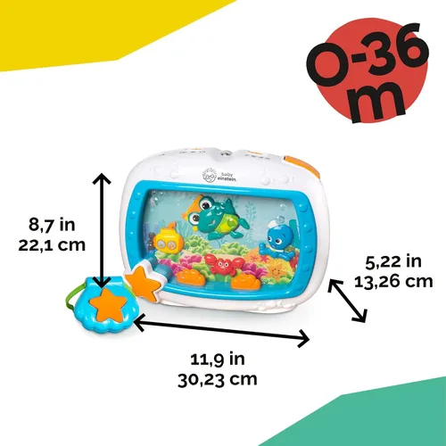 Miniatura 10 de Baby Einstein Sea Dreams - Calmante de juguete con control remoto, luces y melodías para recién nacidos y adultos