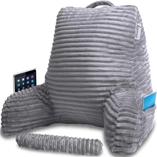 Homie Almohada de lectura con soporte de muñeca, tiene reposabrazos y soporte para la espalda para descansar en cama, descansar, leer, trabajar en