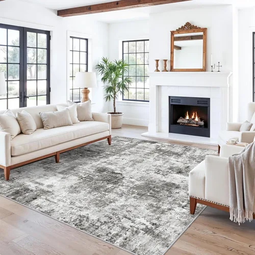 Miniatura 33 de Alfombra antideslizante lavable de 2 x 3 pies - Alfombra suave de pelo bajo para cocina, entrada y dormitorio - Tapete moderno para puerta