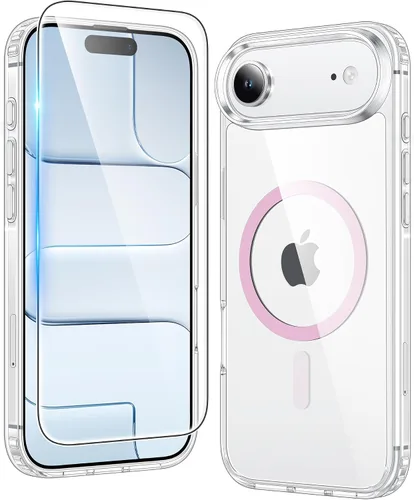 Miniatura 63 de FNTCASE Funda transparente para iPhone 15: Funda para iPhone 14/13, fundas magnéticas para teléfono con protector de pantalla compatible con Magsafe