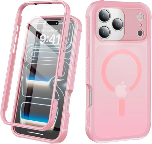 Miniatura 30 de Funda para iPhone 15 de cuerpo completo, protector de pantalla integrado, con protector de lente de cámara, [antiamarilleamiento], funda protectora