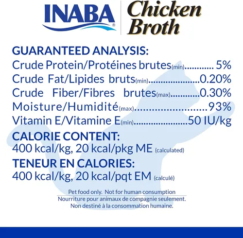 Miniatura 5 de INABA Caldo de pollo, guarnición/adorno para gatos con vitamina E, bolsa de 1.76 onzas, 8 bolsas en total, receta de pollo y salmón